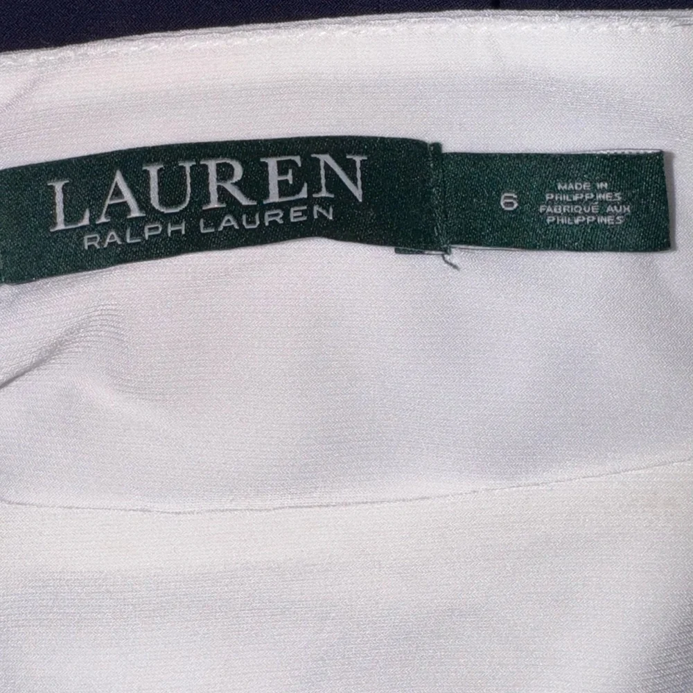 Lauren Ralph Lauren Navy & White Colorblock Sheath Dress – Size 6 - Picture 5 of 6